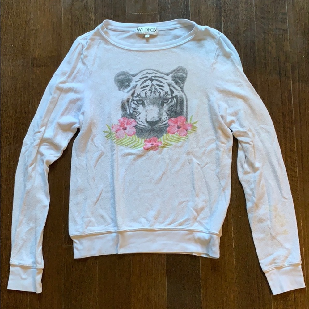 WILDFOX tropical tiger baggy beach jumper
